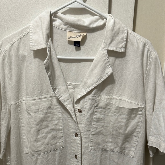 Universal Thread Cream Button-Up Dress - Picture 4 of 4
